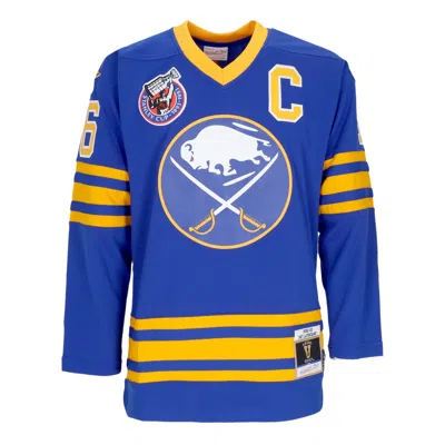 Mitchell & Ness Men's Hockey Jacket Nhl Dark Jersey 1992 No 16 Lafontaine Bufsab Blue