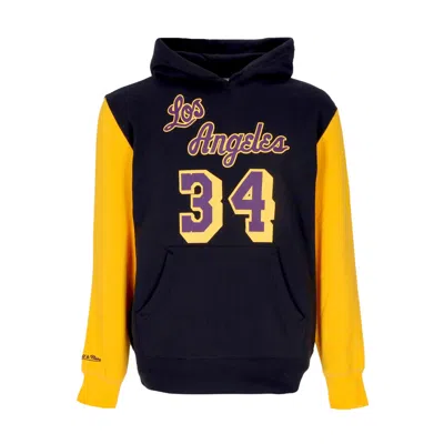 Mitchell & Ness Men's Hoodie Nba Fashion Fleece Hoodie 2004 No 34 Shaquille O'neal Hardwood Classics Loslak Original In Original Team Colors