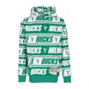 Mitchell & Ness Men's Hoodie Nba Teamwrap Hoodie Hardwood Classics Milbuc Green In Green
