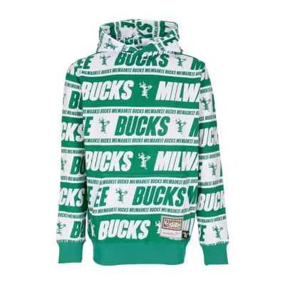 Mitchell & Ness Men's Hoodie Nba Teamwrap Hoodie Hardwood Classics Milbuc Green