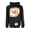 Mitchell & Ness Men's Hoodie Nfl Big Face 7.0 Hoodie Kanchi Black In Black