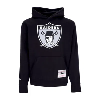 Mitchell & Ness Men's Hoodie Nfl Team Logo Hoodie Oakrai Black