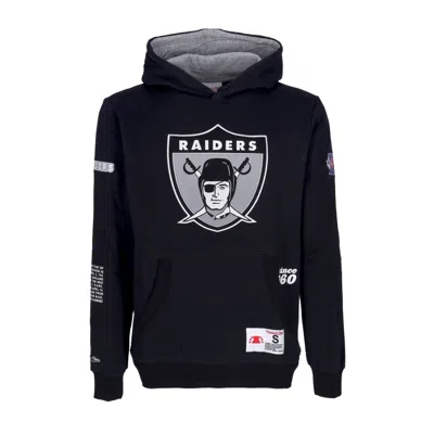 Mitchell & Ness Men's Hoodie Nfl Team Origins Fleece Hoodie Oakrai Black