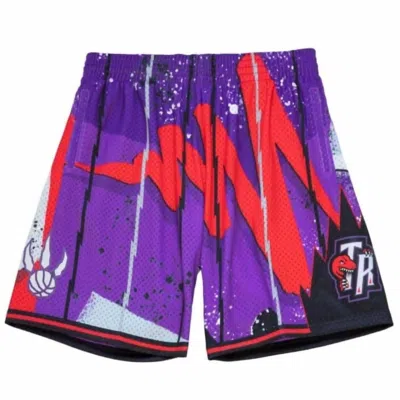 Mitchell & Ness Men's Hyper Hoops Swingman Toronto Raptors Shorts In Purple
