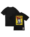 Mitchell & Ness Men's Jackie Robinson Black Brooklyn Dodgers Vintage-like Cover T-shirt In Black