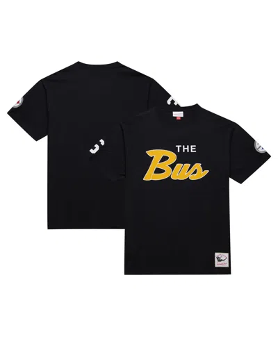 Mitchell & Ness Men's Jerome Bettis Black Pittsburgh Steelers Retired Player Nickname T-shirt