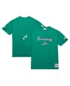 Mitchell & Ness Men's Joe Namath Kelly Green New York Jets Retired Player Nickname T-shirt In Kelly Green