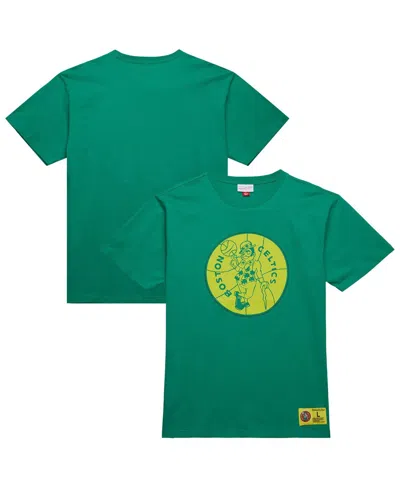 Mitchell & Ness Men's Kelly Green Boston Celtics Hardwood Classics Neon Nights Premium T-shirt