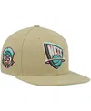 Mitchell & Ness Men's Khaki New Jersey Nets 35th Anniversary Hardwood Classics Malibu Sunrise Fitted Hat In Khaki