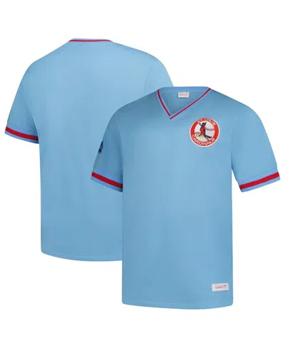 Mitchell & Ness Men's Light Blue St. Louis Cardinals Big Tall V-neck T-shirt