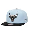 Mitchell & Ness Men's Light Blue/black Chicago Bulls Core Iv Snapback Hat In Light Blue,black