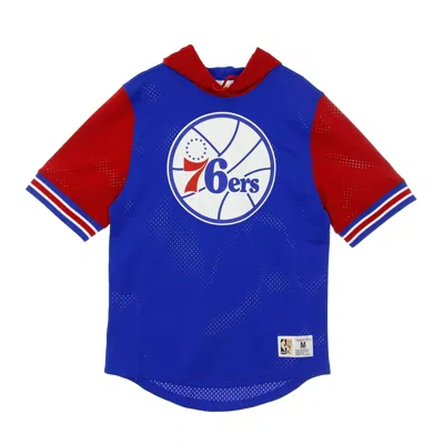 Mitchell & Ness Men's Lightweight Hoodie Short Sleeve Nba Buzzer Beater Mesh Hoody Hardwood Classics Phi76e Original In Original Team Colors