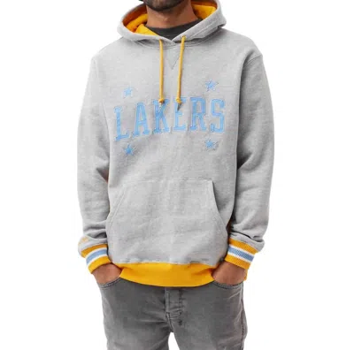 Mitchell & Ness Men's Minneapolis Lakers Premium Fleece Hoodie In Grey