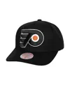 Mitchell & Ness Men's  Black Philadelphia Flyers Team Ground Pro Adjustable Hat In Black