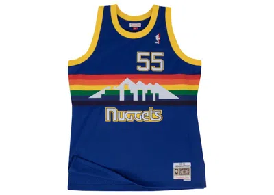 Pre-owned Mitchell & Ness Men's  Denver Nuggets Road 199192 Dikembe Mutombo Swingman Jersey In Royal