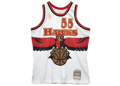 Pre-owned Mitchell & Ness Men's  Dikembe Mutombo Atlanta Hawks 199697 Swingman Swingman Nba Jersey In White