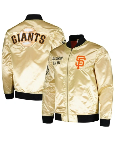 Mitchell & Ness Men's  Gold San Francisco Giants Og 2.0 Lightweight Satin Full-zip Jacket