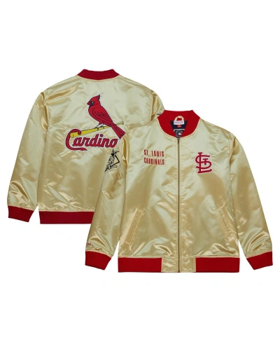 Mitchell & Ness Men's  Gold St. Louis Cardinals Og 2.0 Lightweight Satin Full-zip Jacket