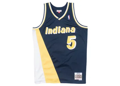Pre-owned Mitchell & Ness Men's  Indiana Pacers 199697 Jalen Rose Swingman Jersey In Navy Blue