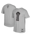 Mitchell & Ness Men's  Kareem Abdul-jabbar Gray Social Justice Warrior T-shirt In Gray
