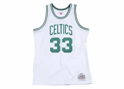 Pre-owned Mitchell & Ness Men's  Nba Boston Celtics Larry Bird Home 1985/86 Swingman Jersey In White/green