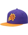 Mitchell & Ness Men's  Purple And Orange Phoenix Suns Team Two-tone 2.0 Snapback Hat In Purple,orange