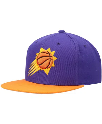 Mitchell & Ness Men's  Purple And Orange Phoenix Suns Team Two-tone 2.0 Snapback Hat In Purple,orange