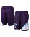 Mitchell & Ness Men's  Purple Utah Jazz Hardwood Classics Primary Logo Swingman Shorts In Purple