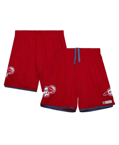 Mitchell & Ness Men's  Red And1 Mixtape Mesh Shorts