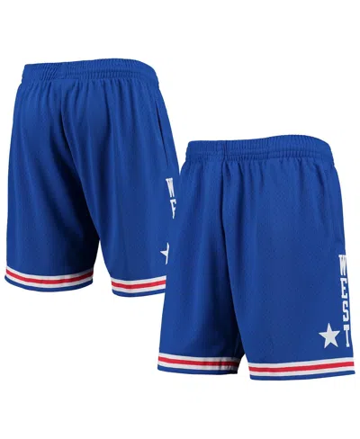Mitchell & Ness Men's  Royal Western Conference Hardwood Classics 1985 All-star Game Swingman Shorts