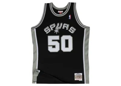 Pre-owned Mitchell & Ness Men's  San Antonio Spurs 199899 David Robinson Swingman Jersey In Black