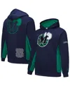 Mitchell & Ness Men's Navy Dallas Mavericks Hardwood Classics Team Origins Fleece Pullover Hoodie In Navy