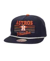 Mitchell & Ness Men's Navy Houston Astros Radiant Lines Deadstock Snapback Hat In Navy