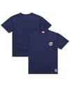 Mitchell & Ness Men's Navy Michigan Wolverines Big Tall Fade Away Premium T-shirt