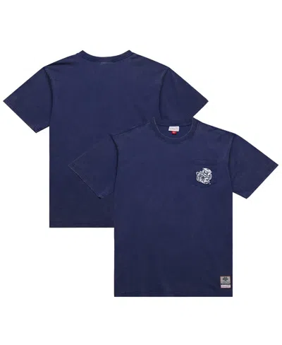 Mitchell & Ness Men's Navy Michigan Wolverines Big Tall Fade Away Premium T-shirt