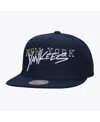 Mitchell & Ness Men's Navy New York Yankees Team Tagged Snapback Hat In Navy