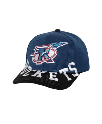 Mitchell & Ness Men's Navy/black Houston Rockets Under Arch Two-tone Pro Crown Snapback Hat In Navy,black