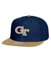 Mitchell & Ness Men's Navy/gold Georgia Tech Yellow Jackets 2-tone 2.0 Snapback Hat In Navy,gold