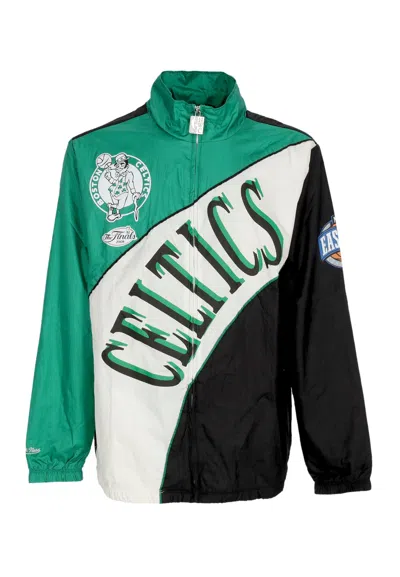 Mitchell & Ness Men's Nba Arched Retro Lined Windbreaker Boscel Multi/white Windbreaker Jacket