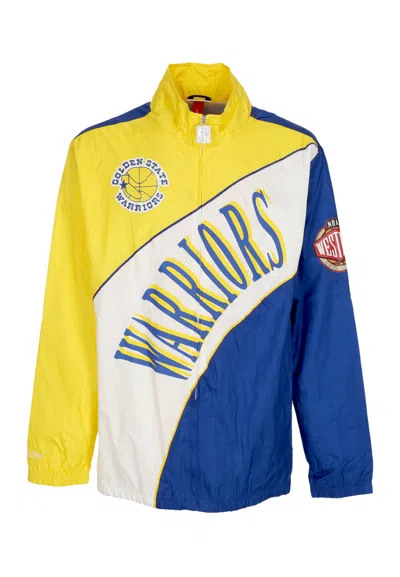 Mitchell & Ness Men's Nba Arched Retro Lined Windbreaker Golwar Multi/white Windbreaker Jacket