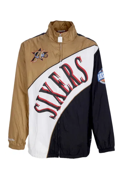 Mitchell & Ness Men's Nba Arched Retro Lined Windbreaker Phi76e Multi/white