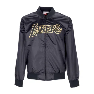 Mitchell & Ness Men's Nba Big Face 4.0 Satin Jacket Hardwood Classics Loslak In Black/original Team Colors