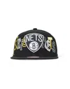 Mitchell & Ness Men's Nba Brooklyn Nets Hype Type Snapback Cap In Black In Black