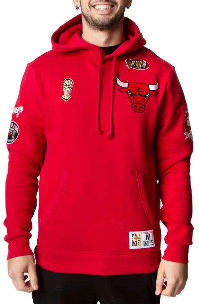 Mitchell & Ness Men's Nba Chicago Bulls Champ City Hoodie In Scarlet In Red
