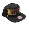 Mitchell & Ness Men's Nba Chicago Bulls Hype Type Snapback Cap In Black In Black