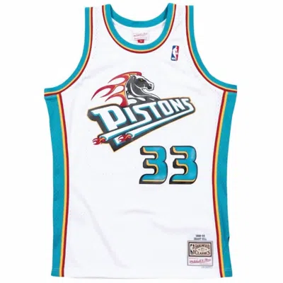 Mitchell & Ness Men's Nba Detroit Pistons 1998-99 Swingman Jersey Grant Hill In White