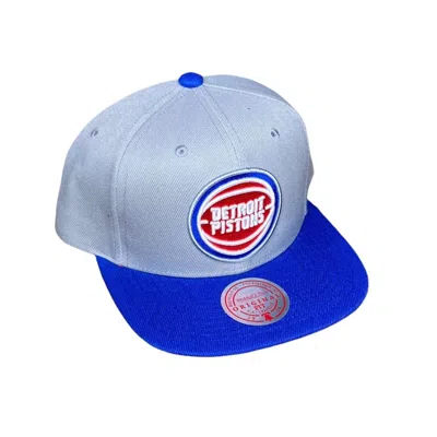 Mitchell & Ness Men's Nba Detroit Pistons Core Basic Snapback Cap In Grey/royal In Multi