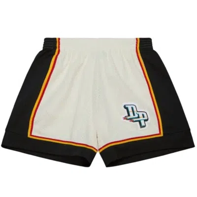 Mitchell & Ness Men's Nba Detroit Pistons Swingman Shorts In Off White Cream In Multi