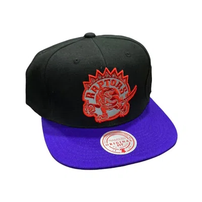 Mitchell & Ness Men's Nba Hwc Toronto Raptors Reflective Snapback Cap In Black/purple In Multi