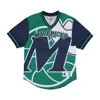 Mitchell & Ness Men's Nba Jumbotron 3.0 Mesh V-neck Dalmav Jacket Multi/white In Multi/white